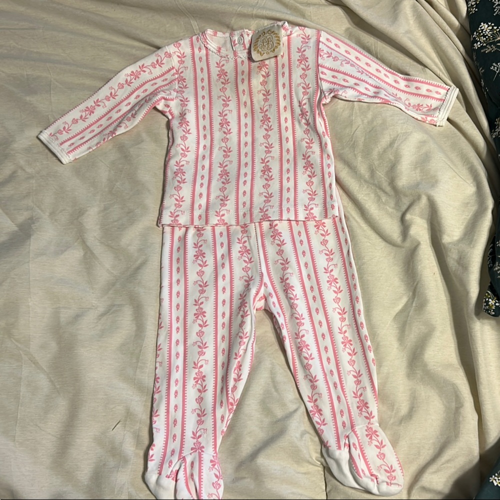 The Beaufort Bonnet Company Pink and White Kids Matching Set